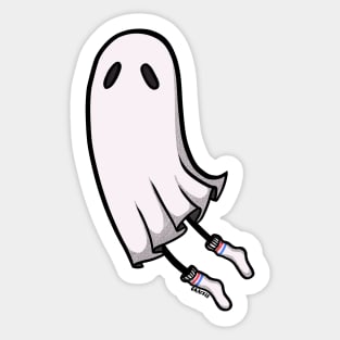 Tube Sock Ghost Sticker